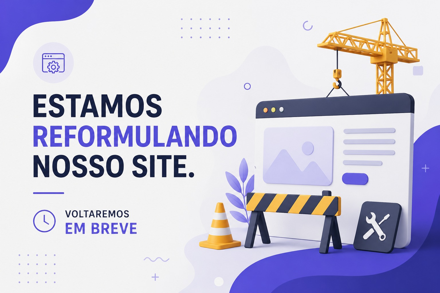 Site em manutenção
